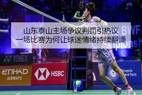山东泰山主场争议判罚引热议 一场比赛为何让球迷情绪持续翻涌 | aiyouxi